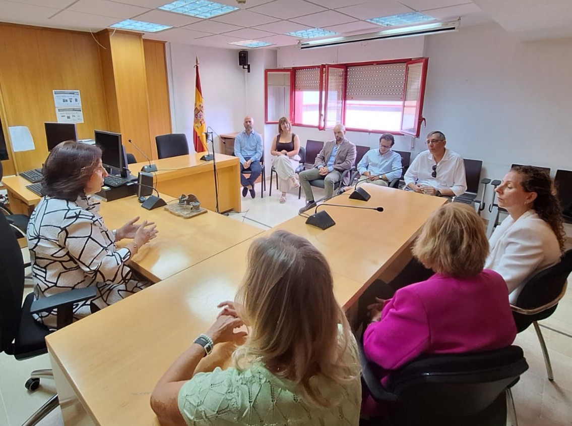 La Fiscal General de Estado, Teresa Peramato Martín, durante su visita a la Fiscalía de Ceuta el pasado 27 de agosto.