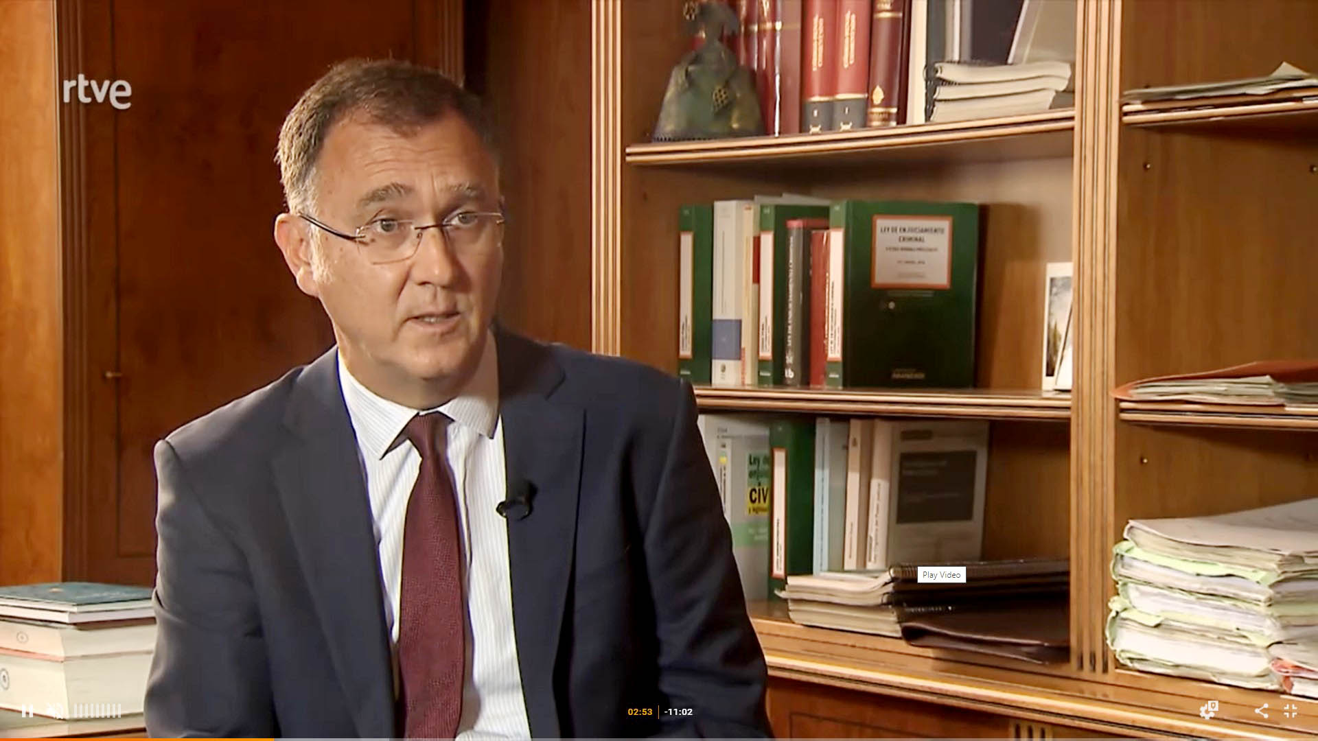 El Fiscal de Sala Delegado contra los Delitos de Odio y Discriminación, Fernando Rodríguez Rey, en el programa de RTVE Informe Semanal “Odiar, golpear, matar”