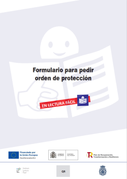 Portada Formulario para pedir una orden de protección en lectura fácil