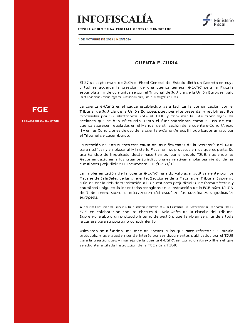 Cuenta E-CURIA