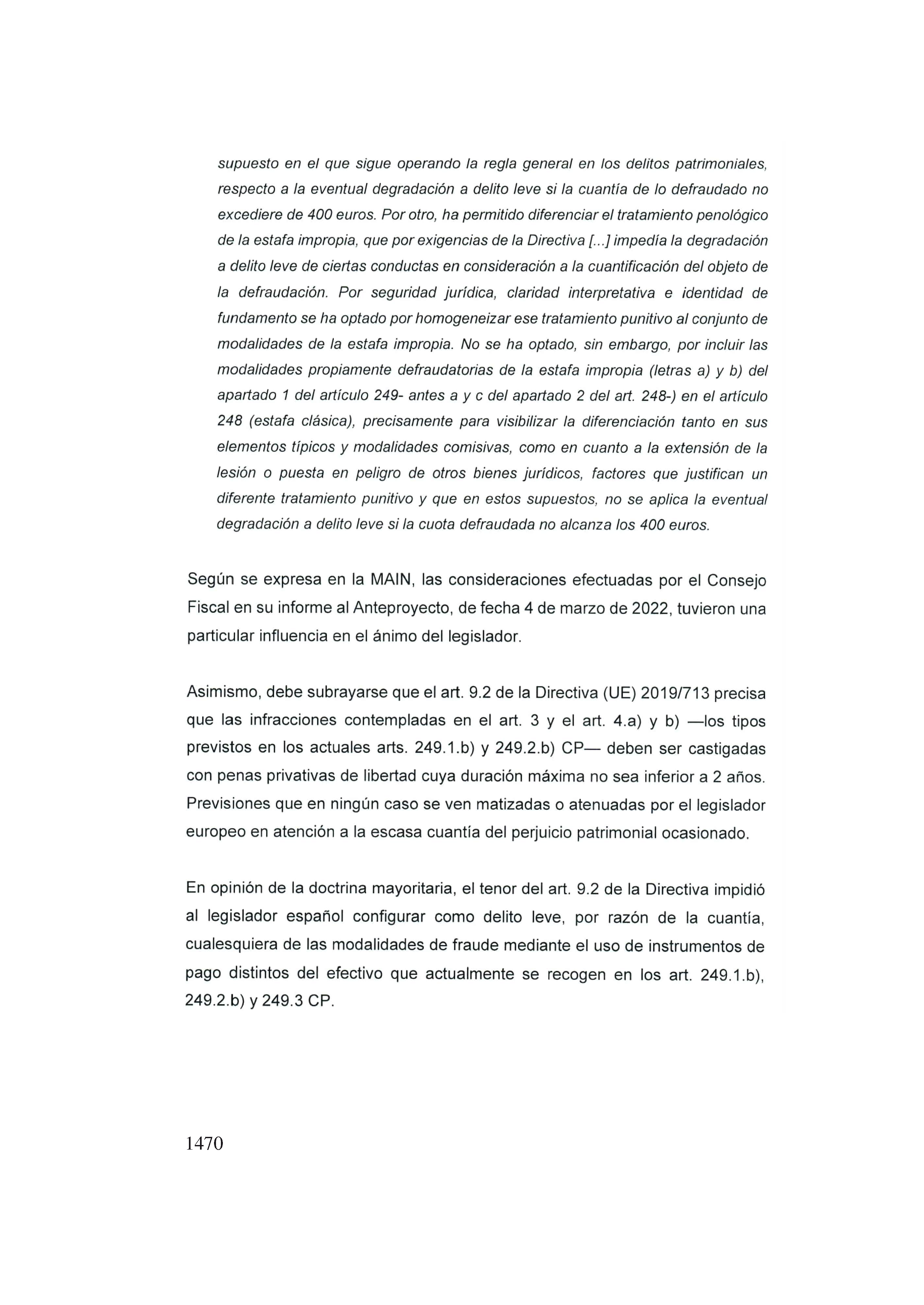 Consulta 1/2024, de 21 de marzo