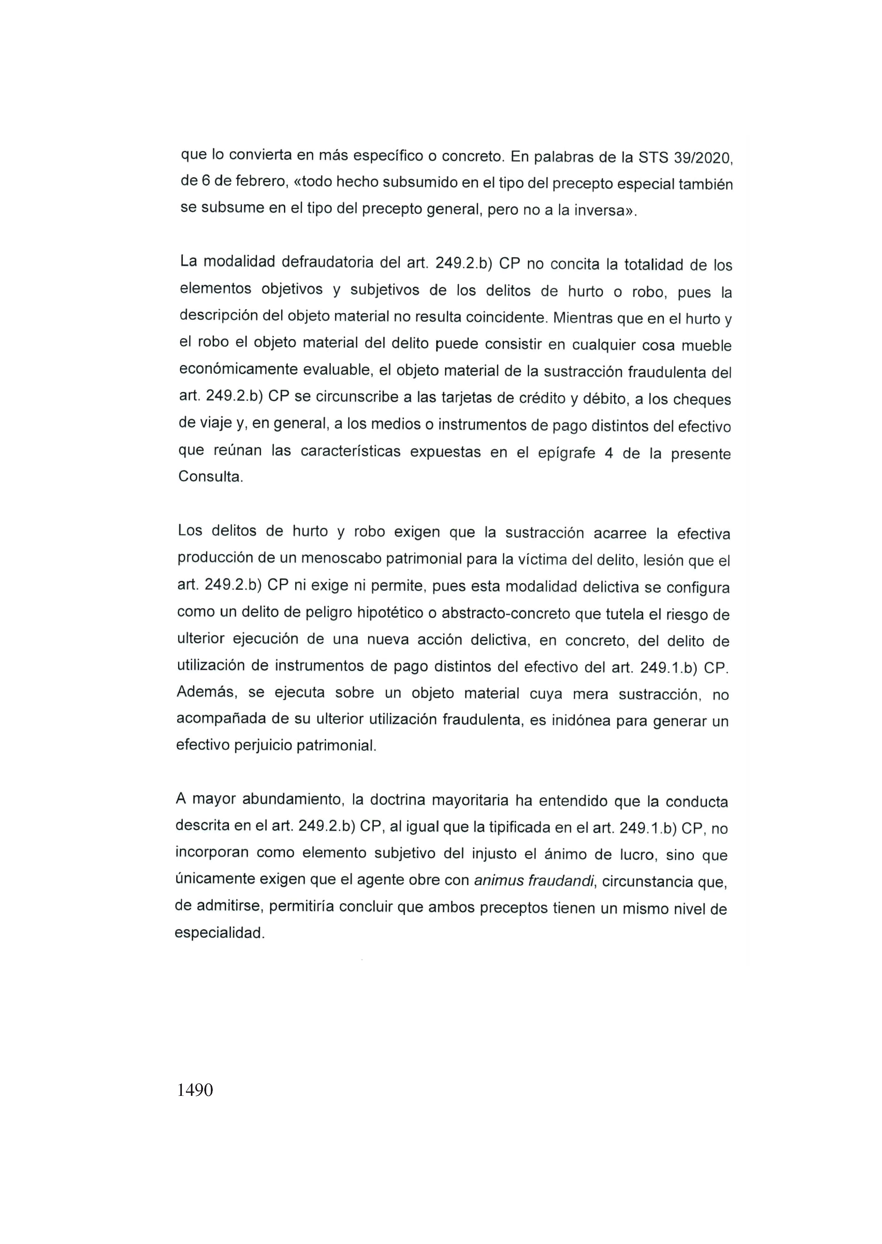 Consulta 1/2024, de 21 de marzo