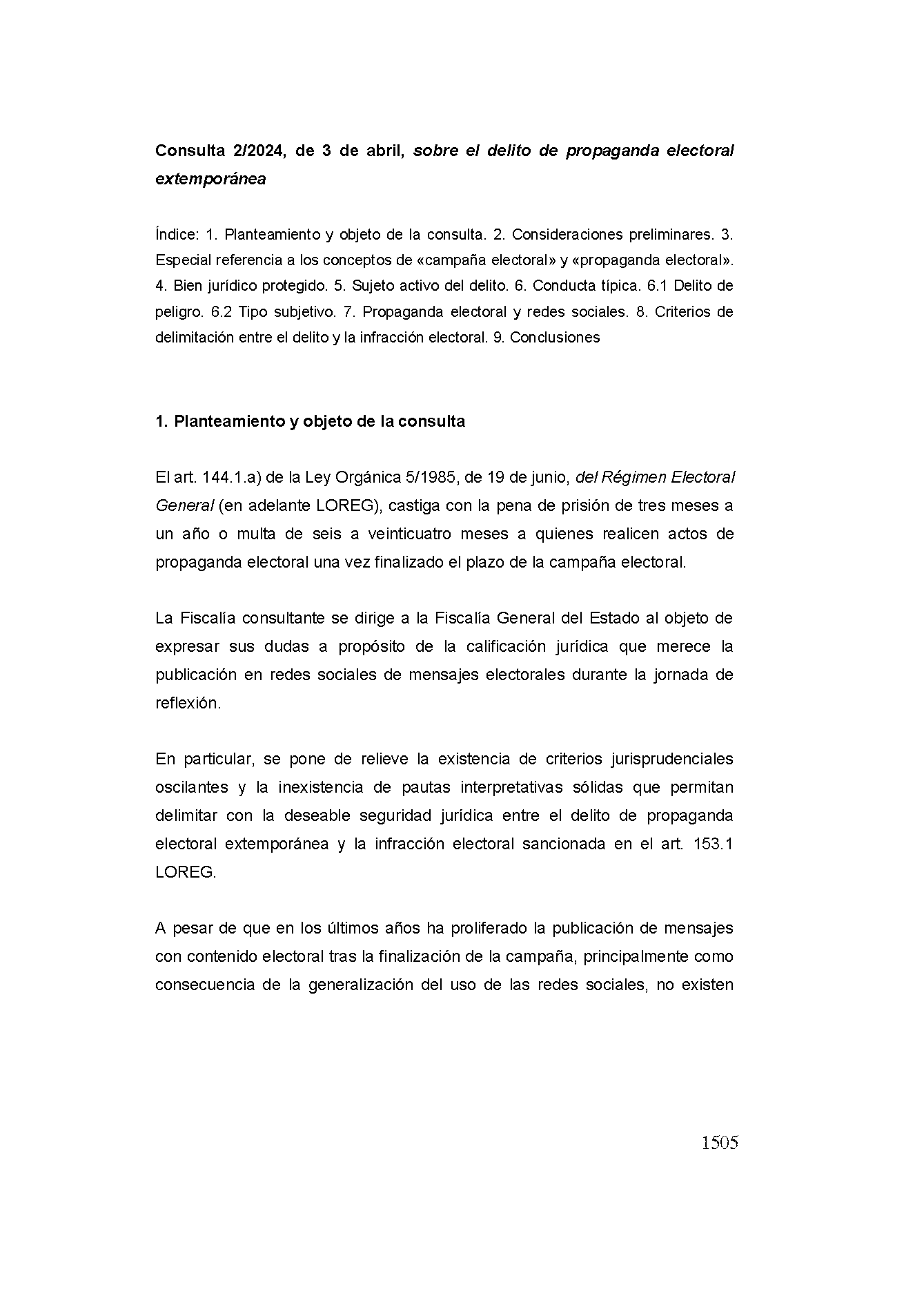 Consulta 2/2024, de 3 de abril