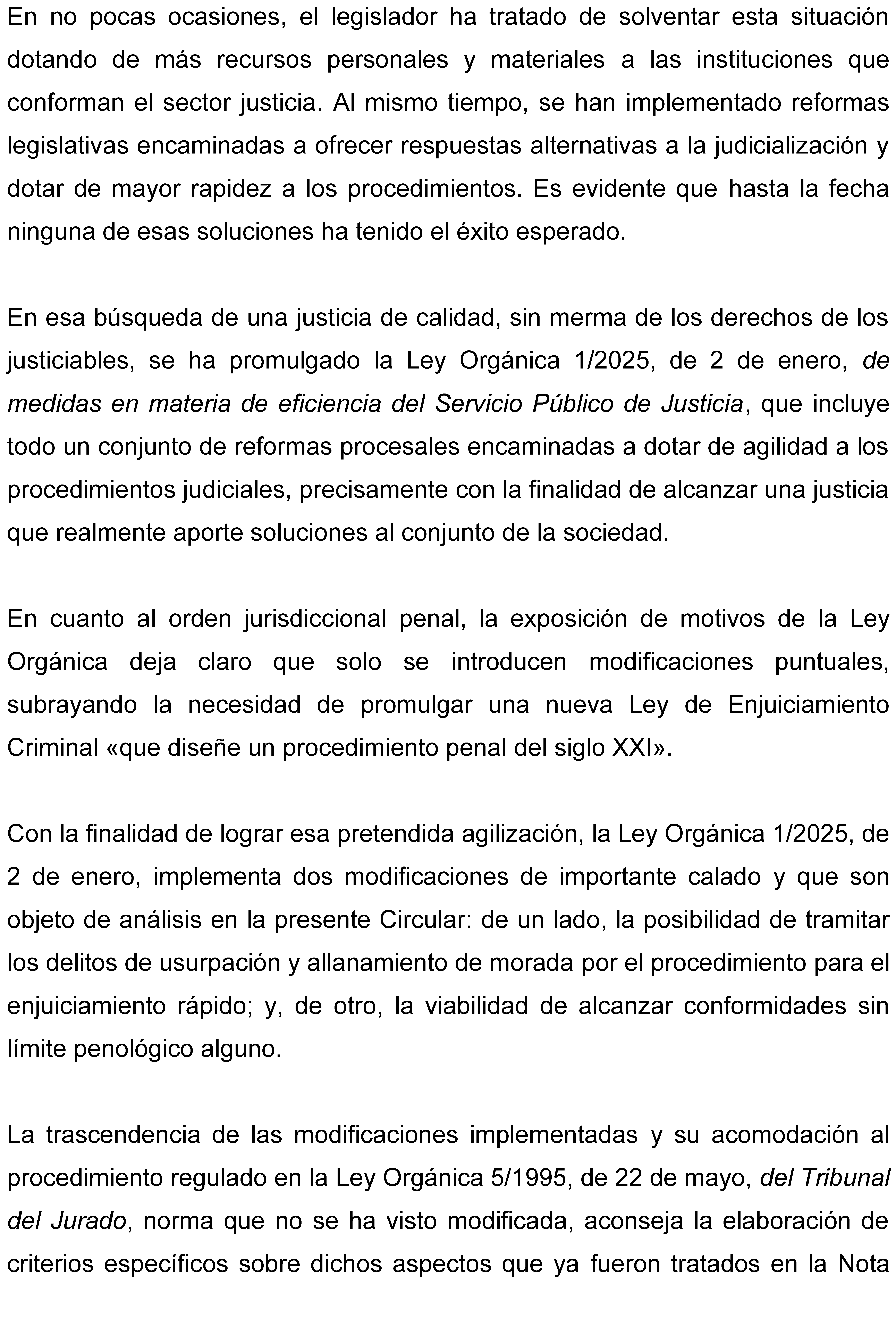 Circular 1/2025, de 26 de junio