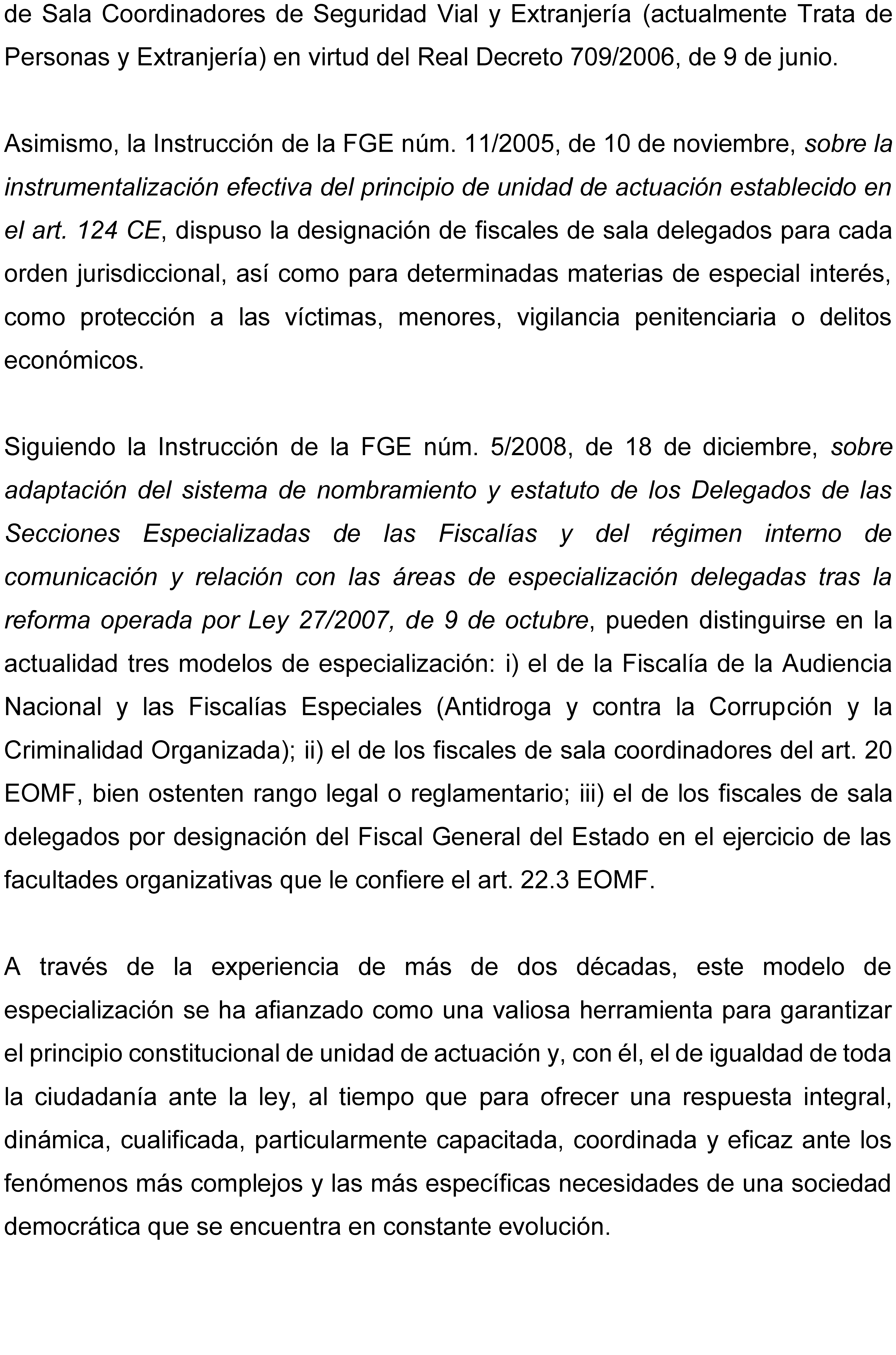 Instrucción 1/2025, de 26 de mayo