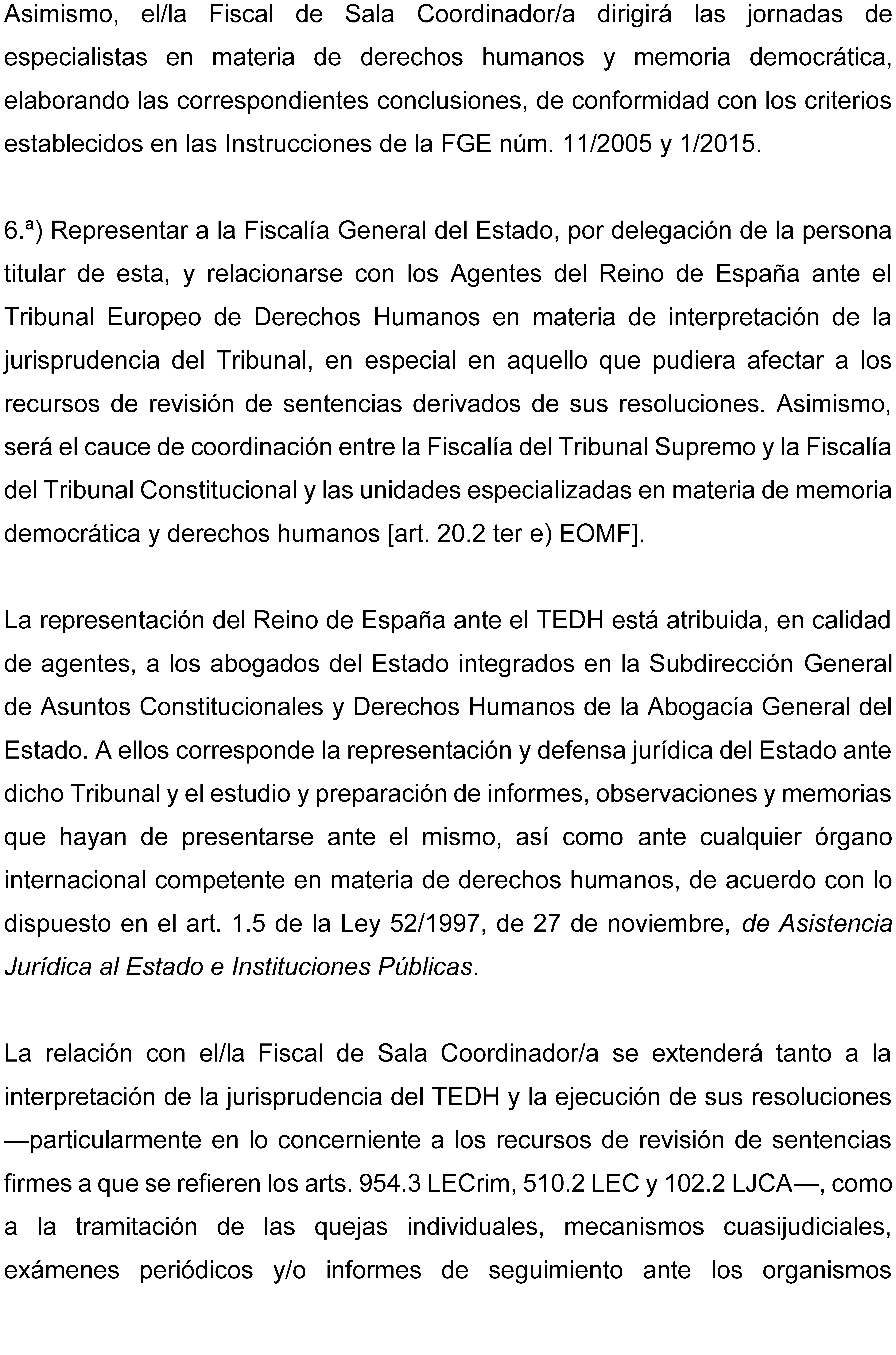 Instrucción 1/2025, de 26 de mayo