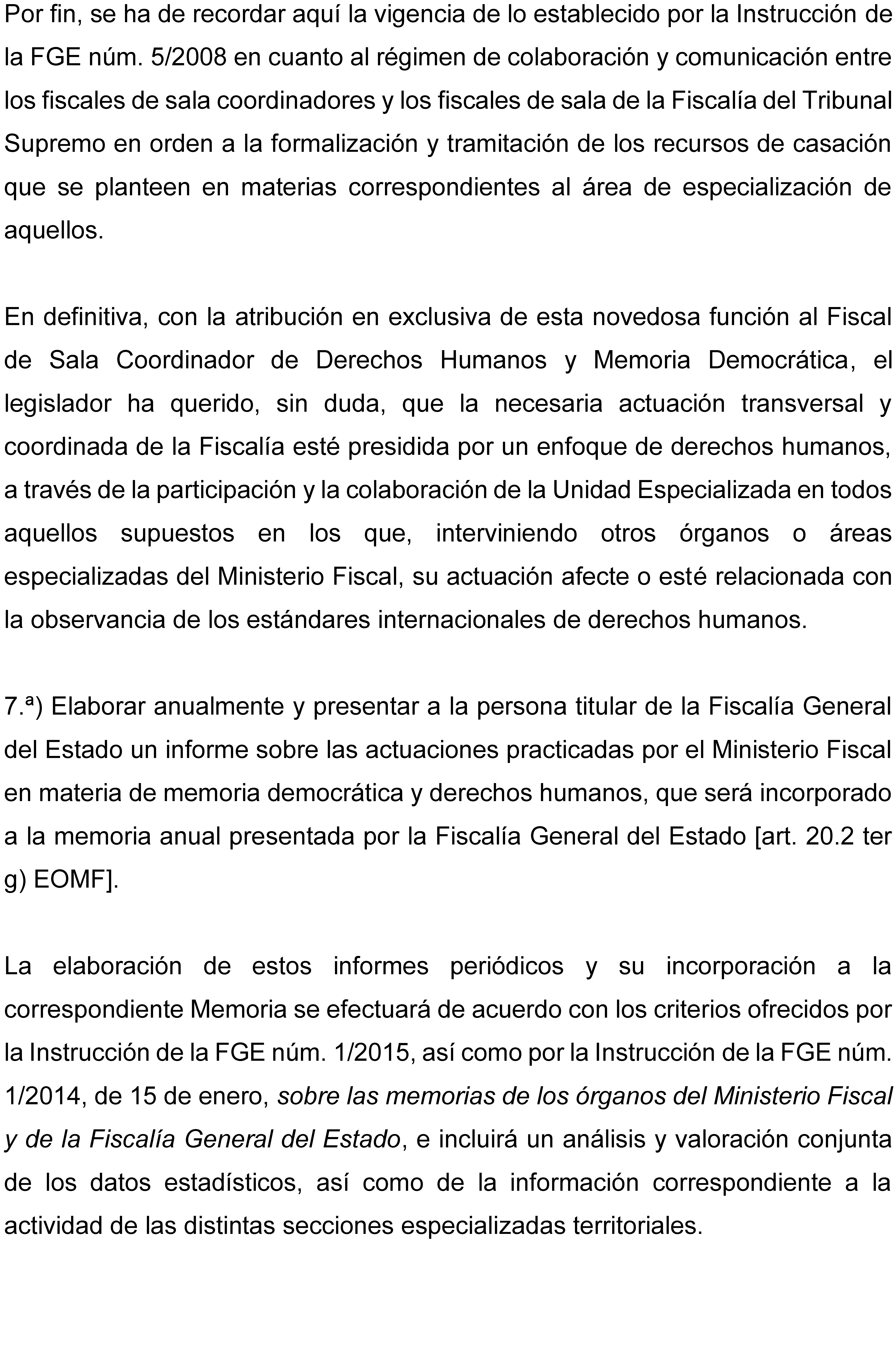 Instrucción 1/2025, de 26 de mayo