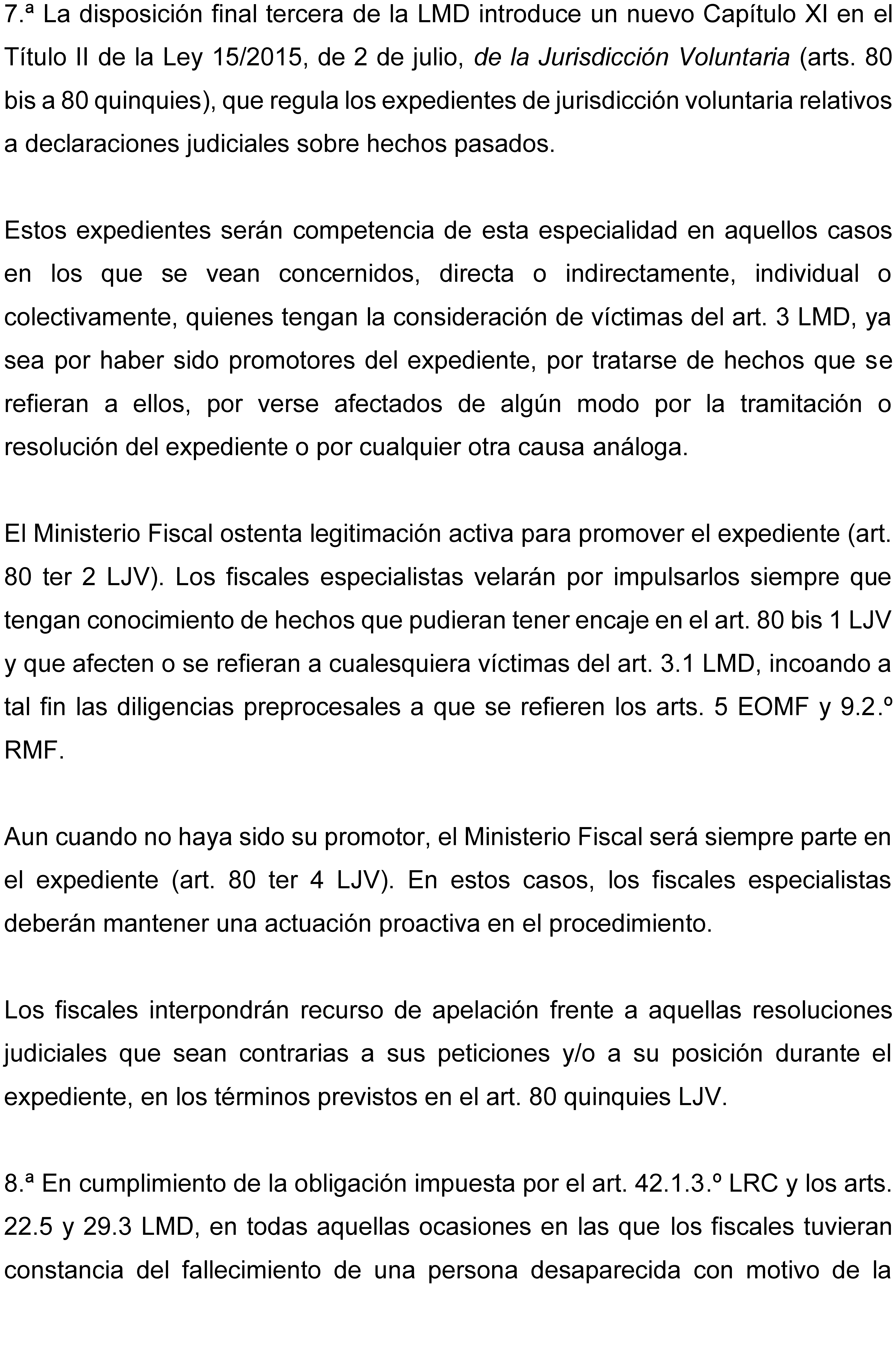 Instrucción 1/2025, de 26 de mayo