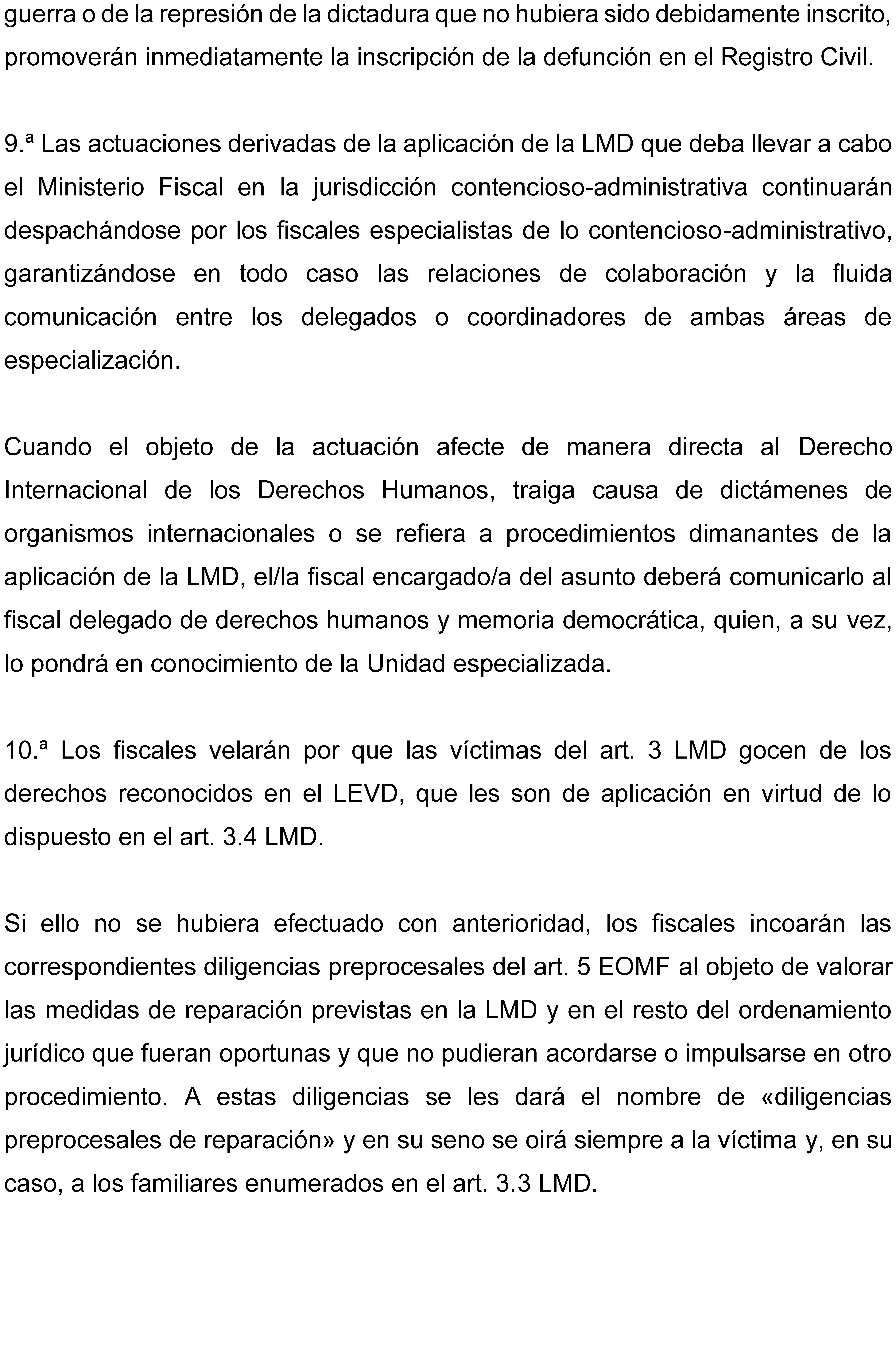 Instrucción 1/2025, de 26 de mayo