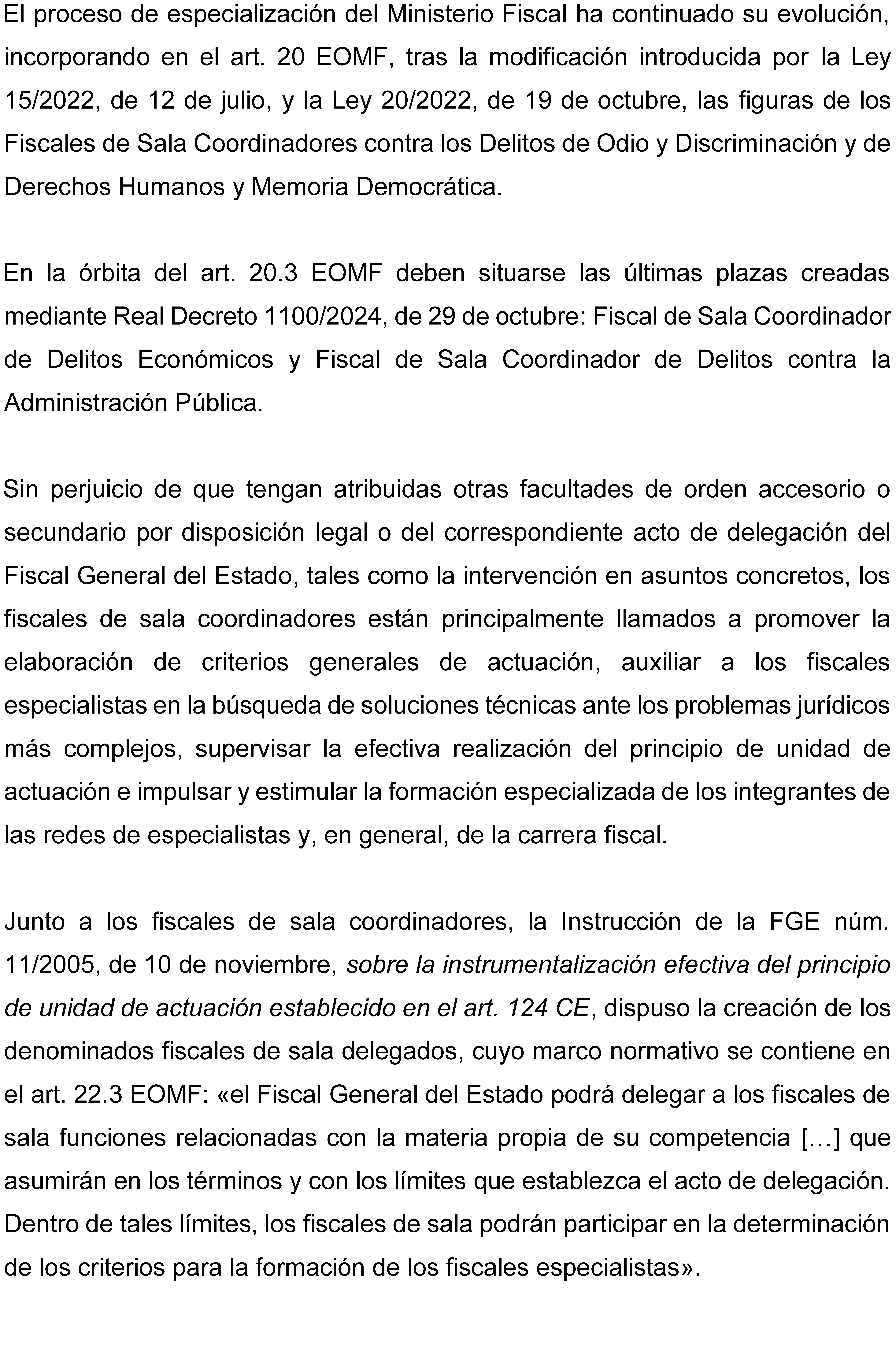 Instrucción 2/2025, de 15 de julio