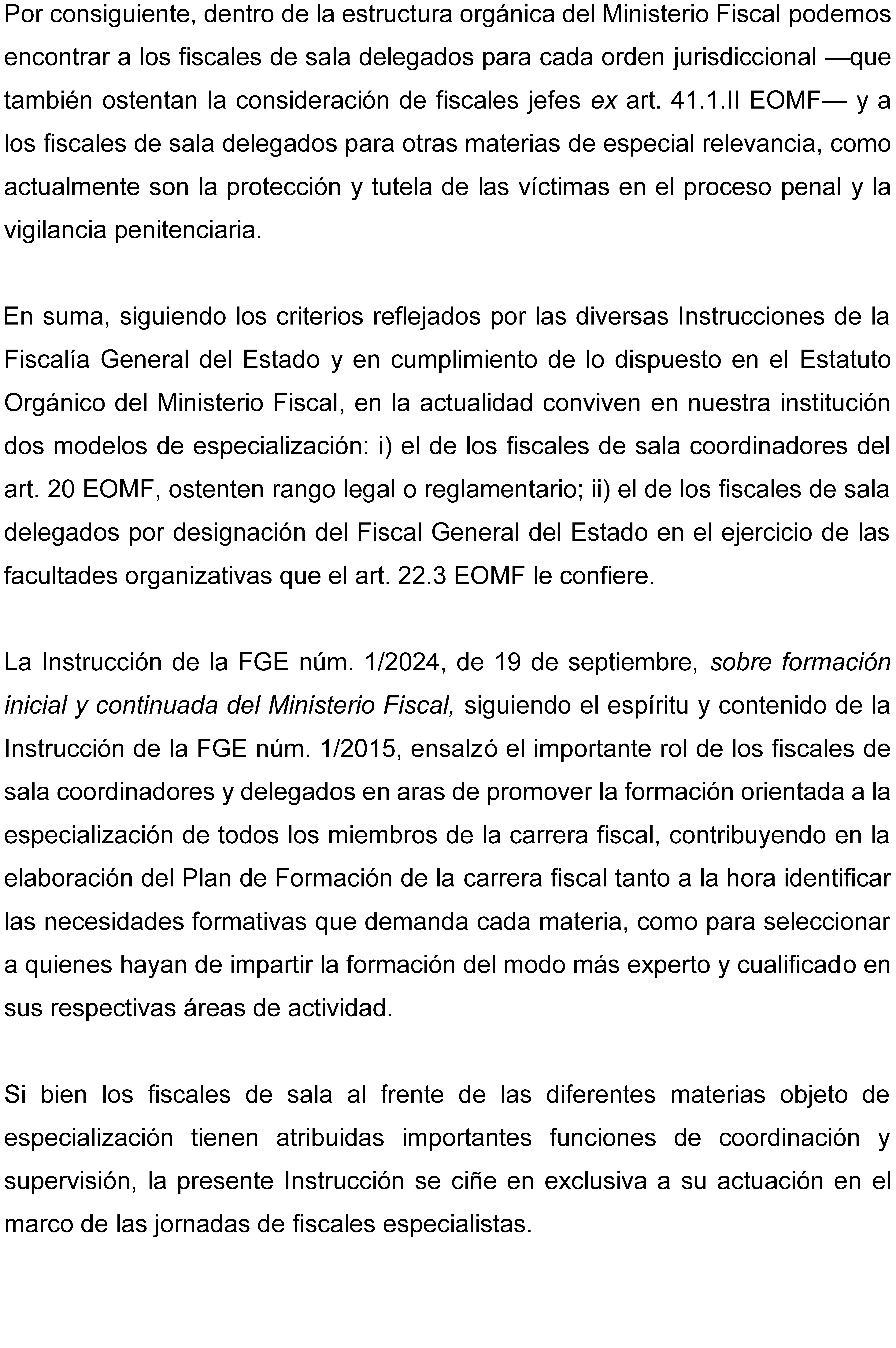 Instrucción 2/2025, de 15 de julio