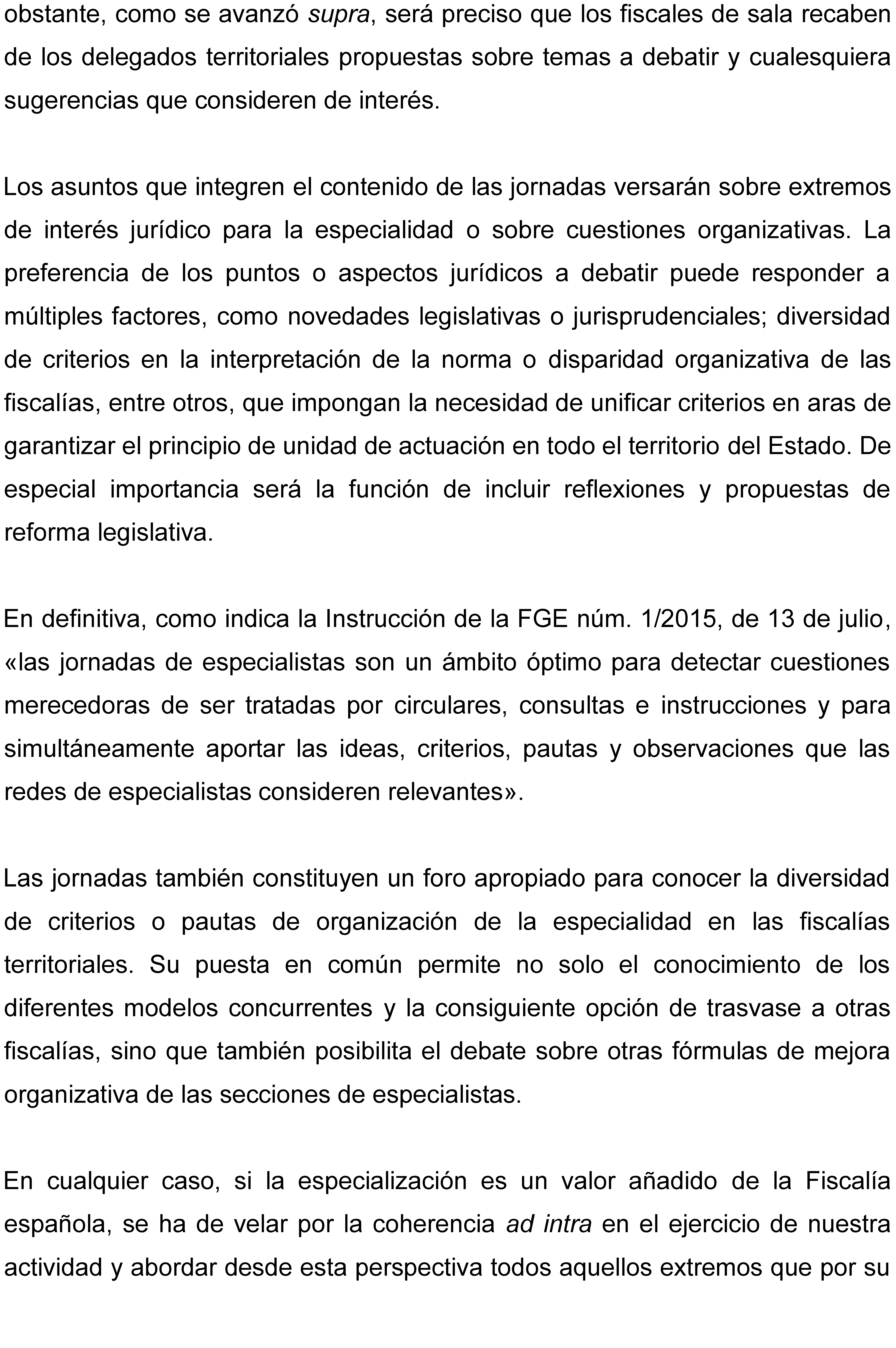 Instrucción 2/2025, de 15 de julio