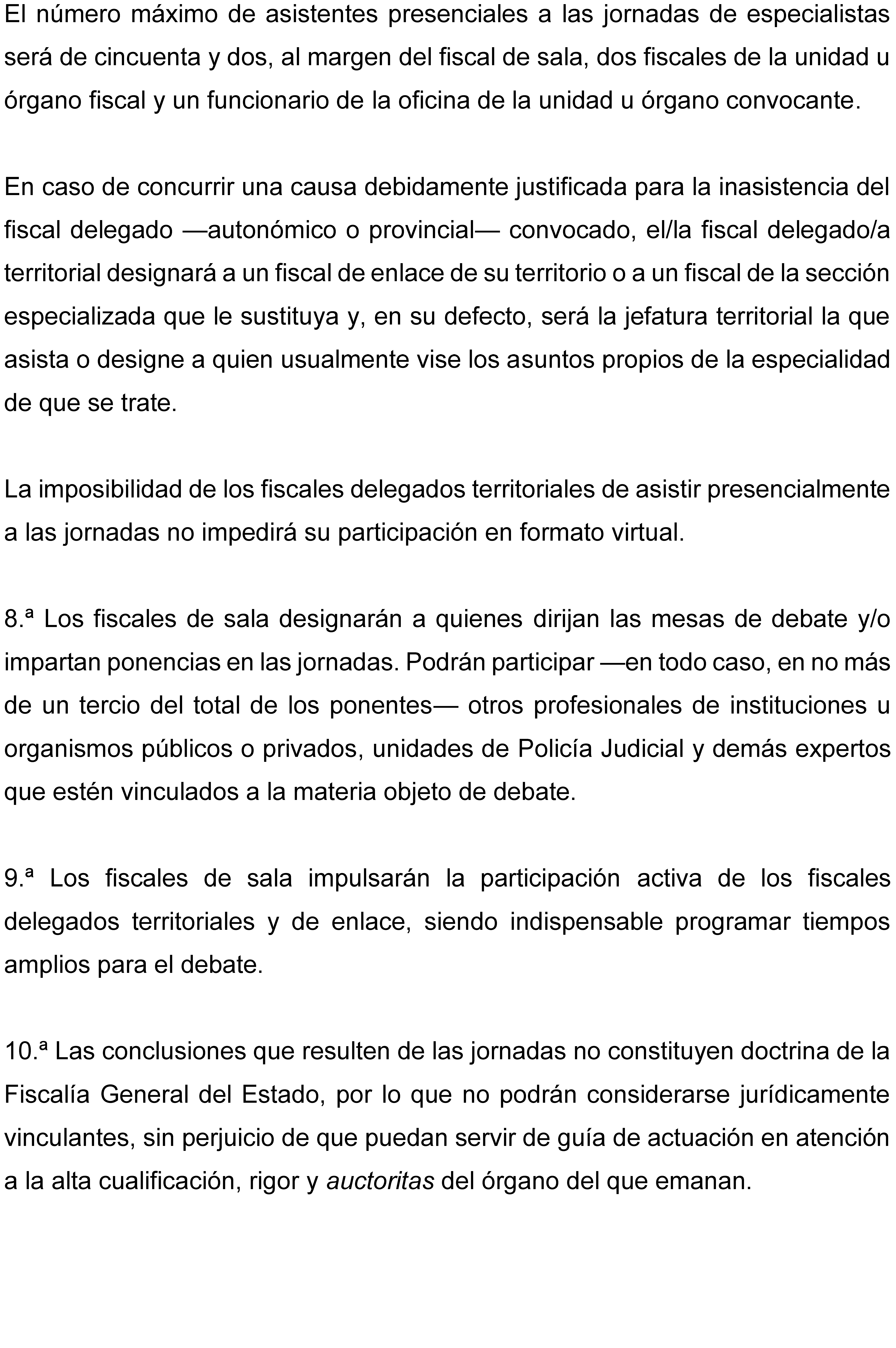 Instrucción 2/2025, de 15 de julio