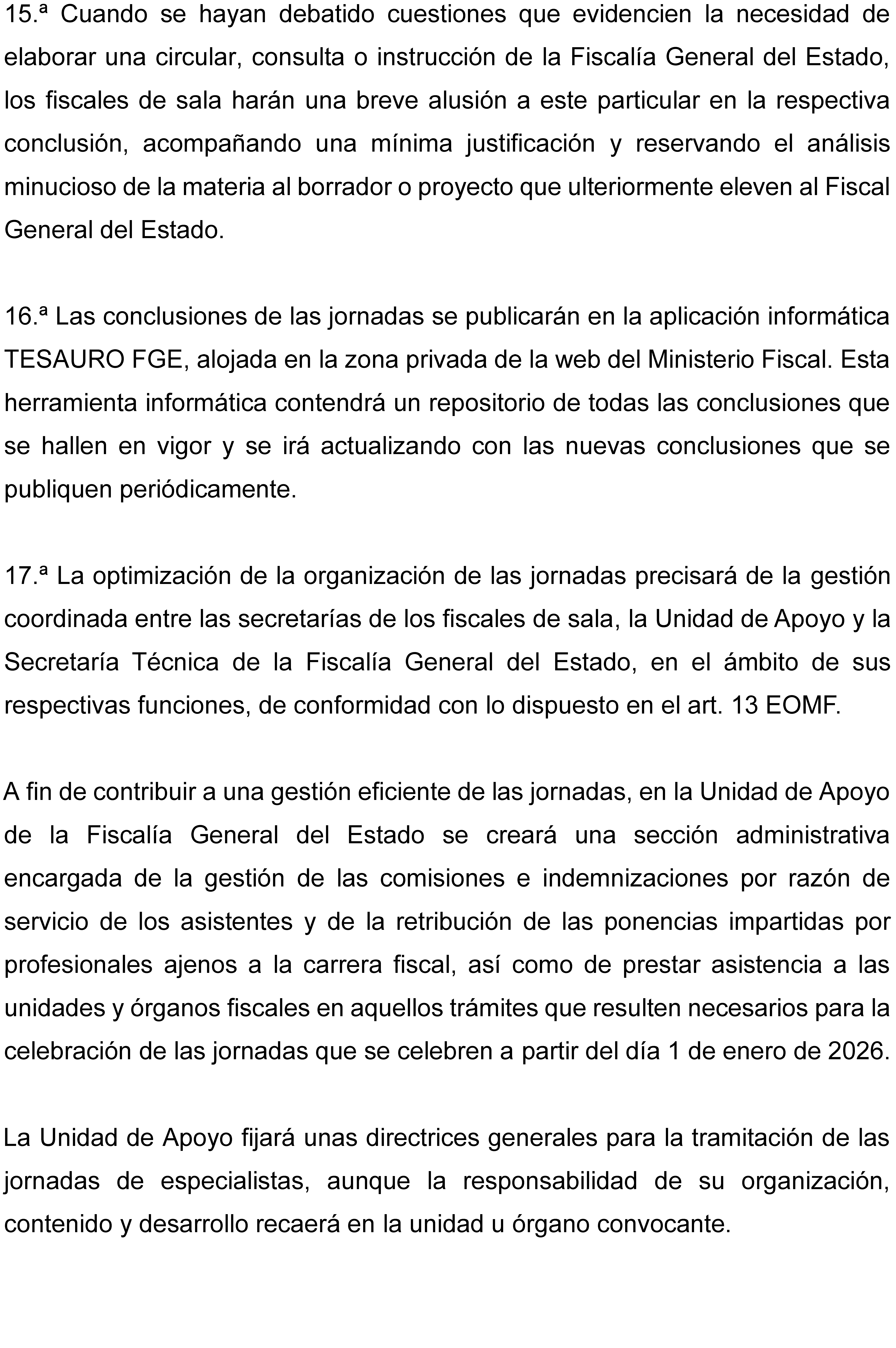 Instrucción 2/2025, de 15 de julio